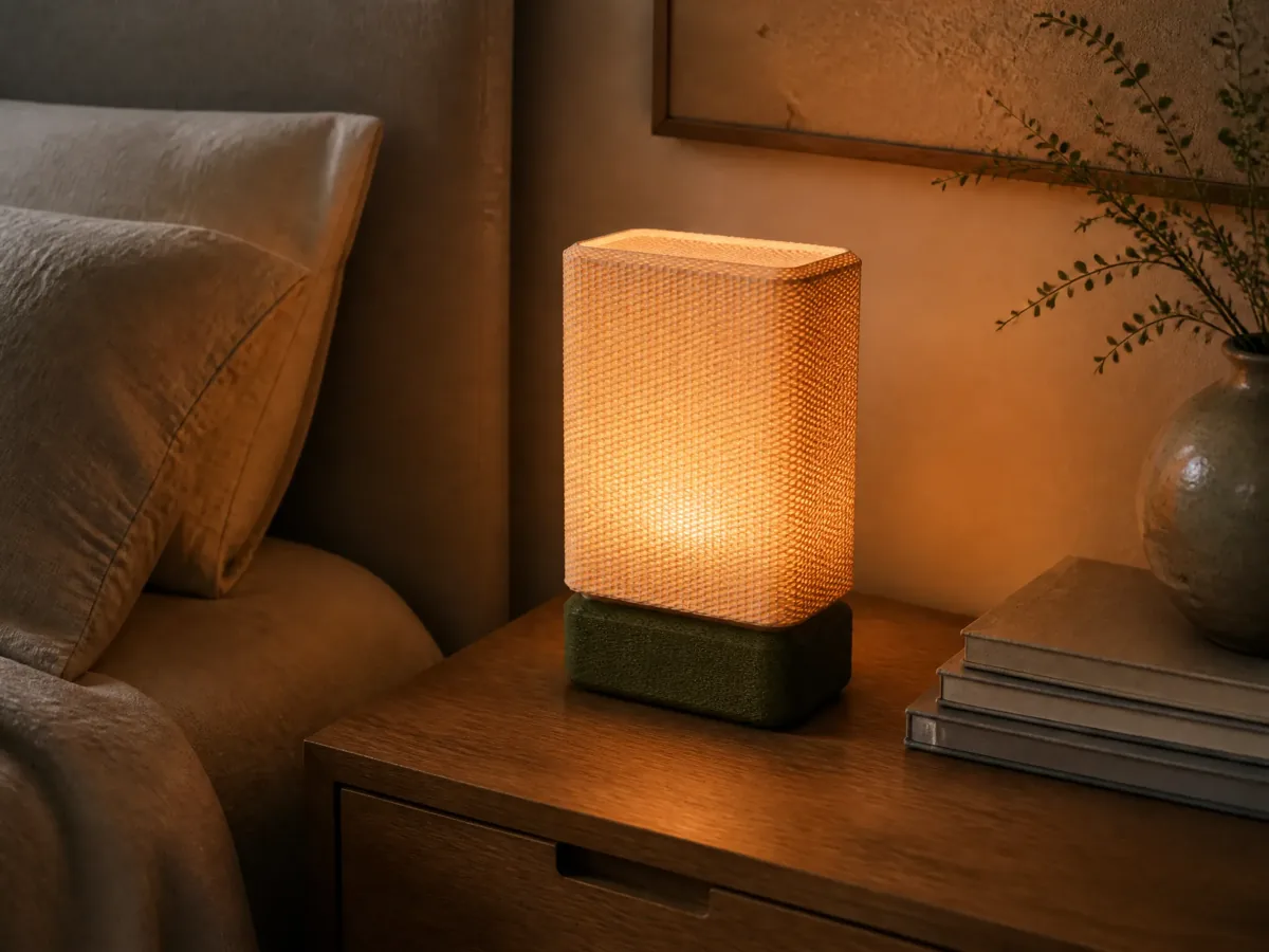 Lampe Eletto — sur une table de chevet